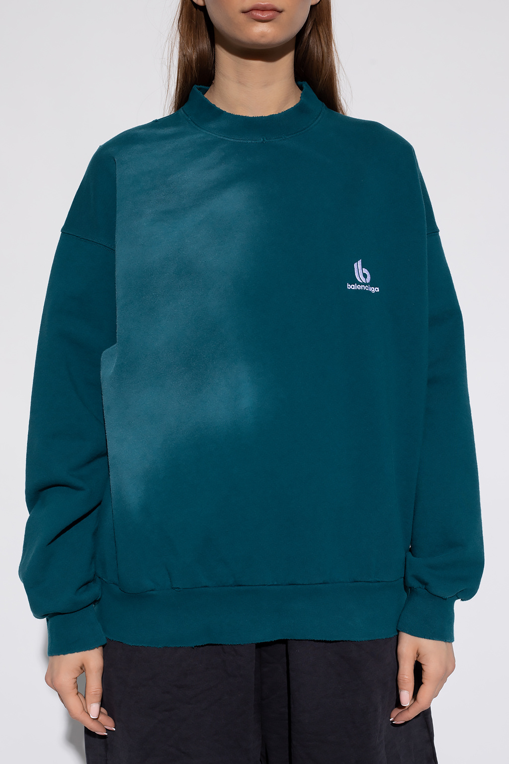 Balenciaga green online sweatshirt